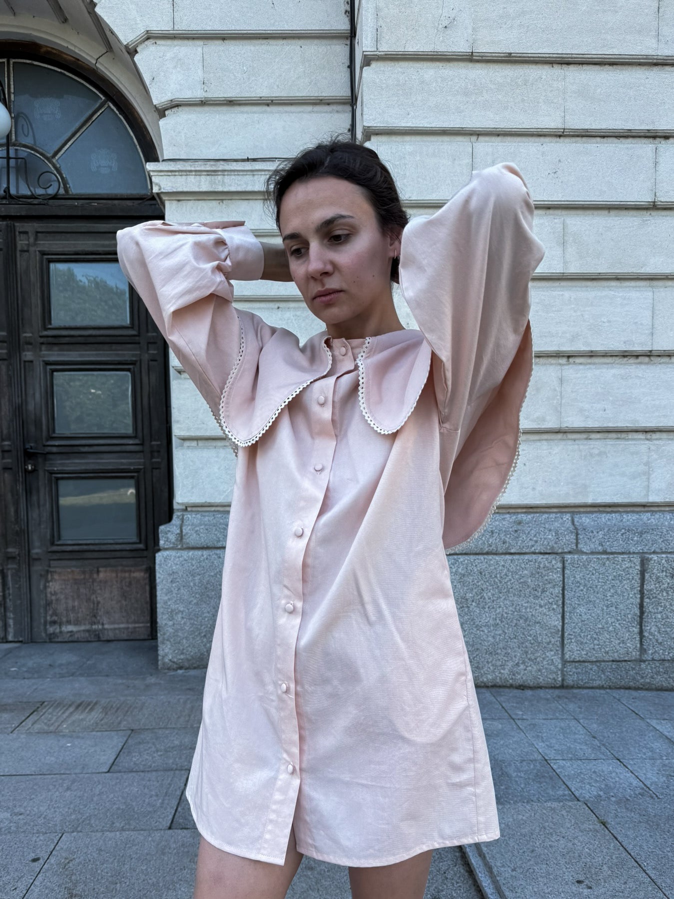 Рокля "the big collar shirt-dress"