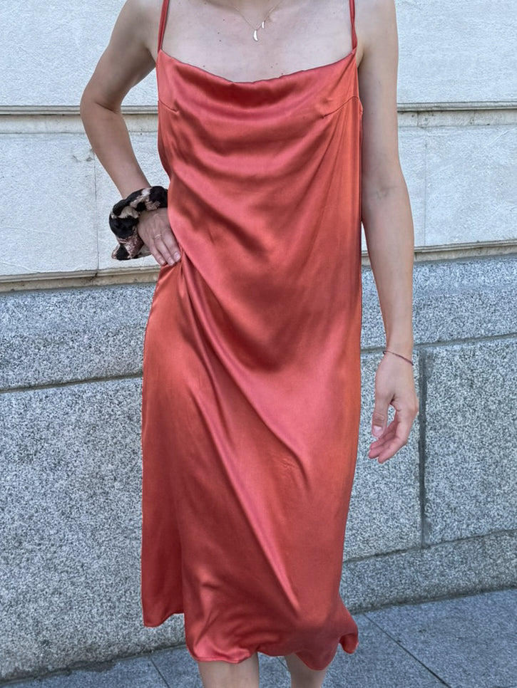 Рокля "the silk slip dress"
