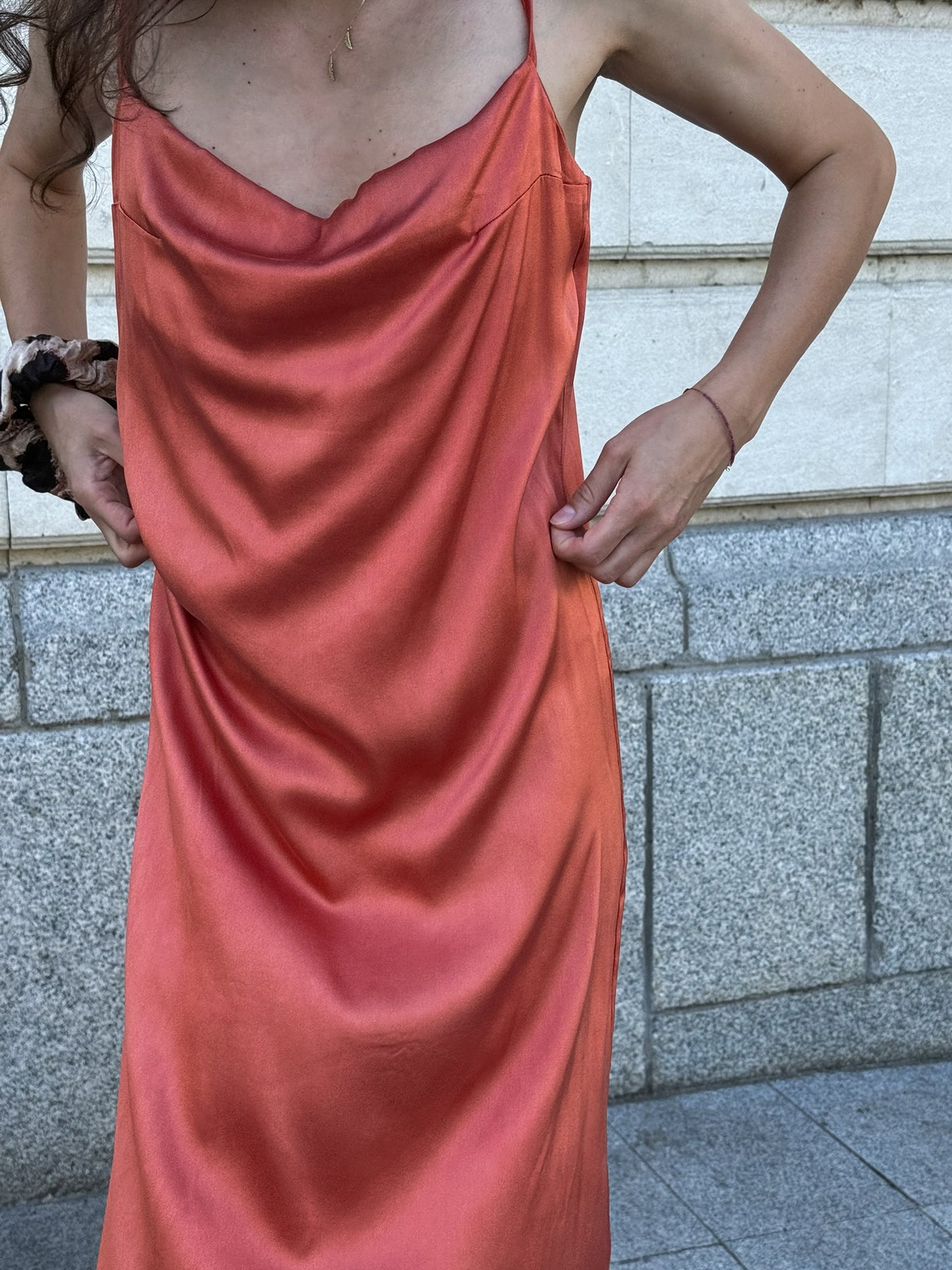 Рокля "the silk slip dress"