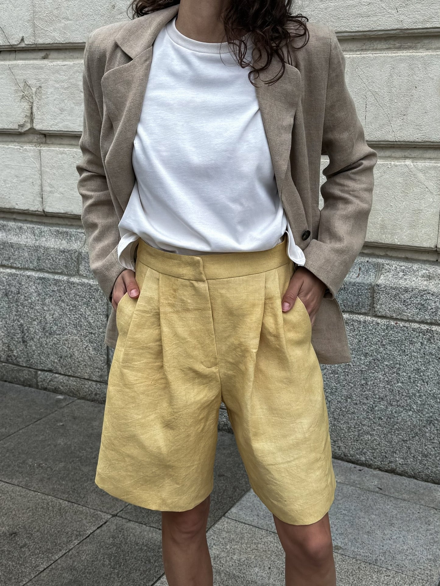 Pre-order - Къси панталони "double pleated"