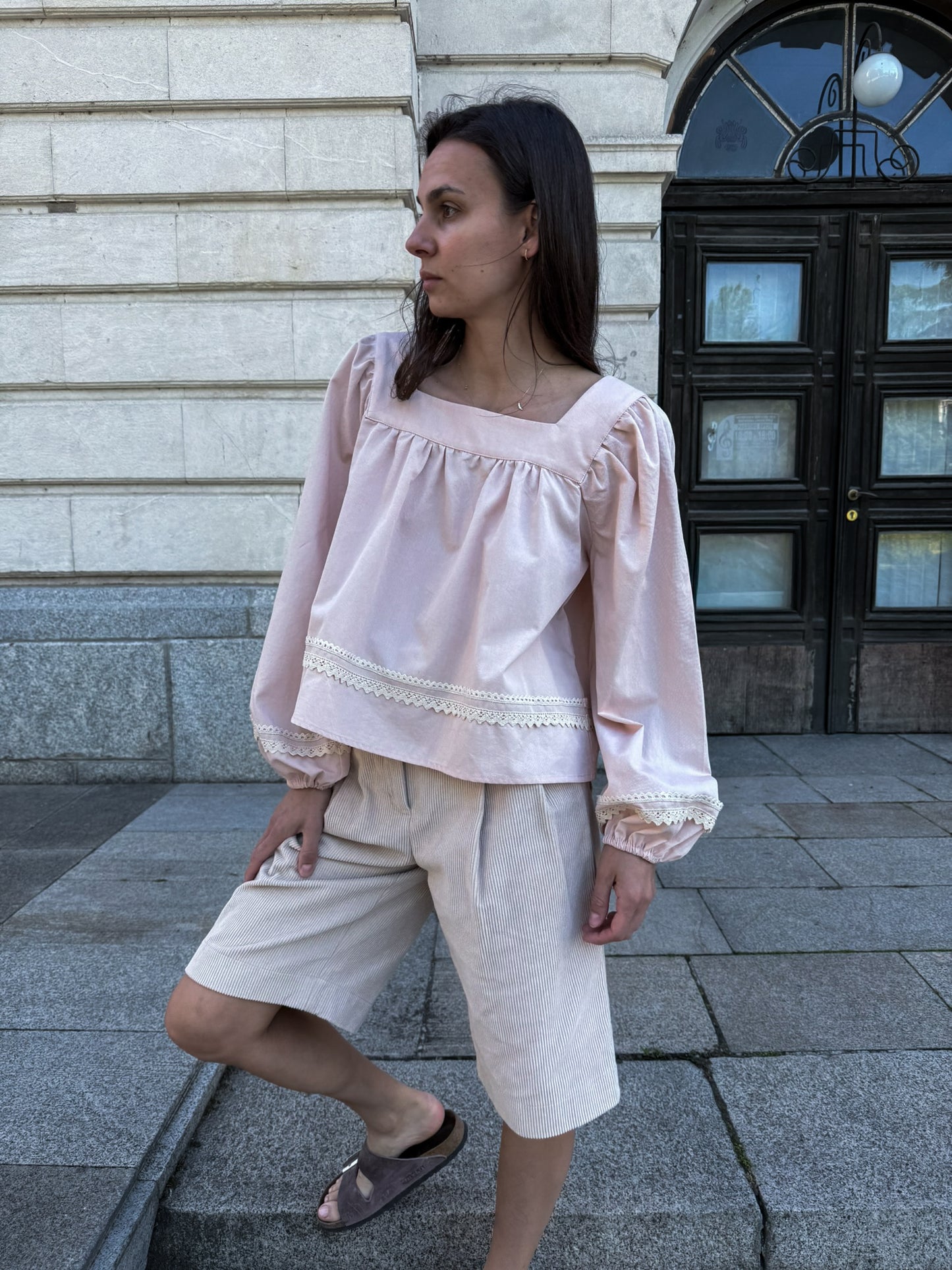 Pre-order - Риза-блуза "the work from home blouse"