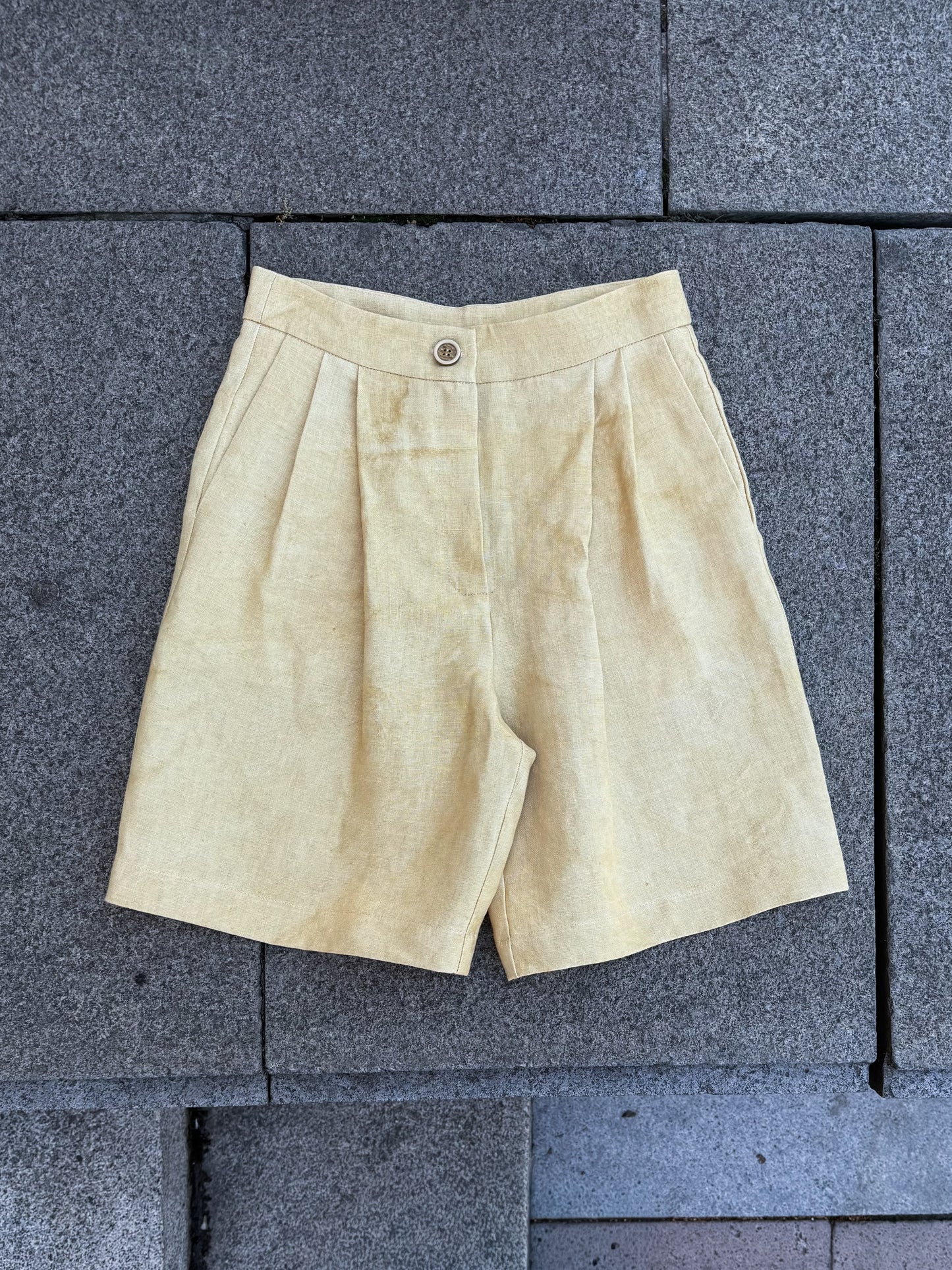 Къси панталони "double pleated"